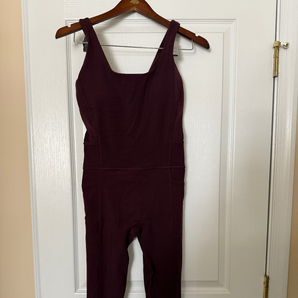 Athleta Spiced Cabernet Jumpsuit (Size M)